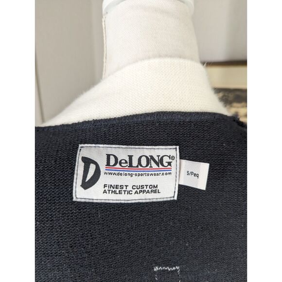 Academia Preppy High School Logo Raiderettes Cardigan Blue Button Size Wms S - Picture 7 of 13